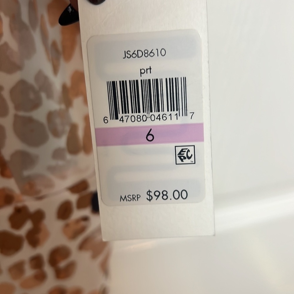 JESSICA SIMPON LEOPARD PRINT DRESS. - Picture 9 of 9